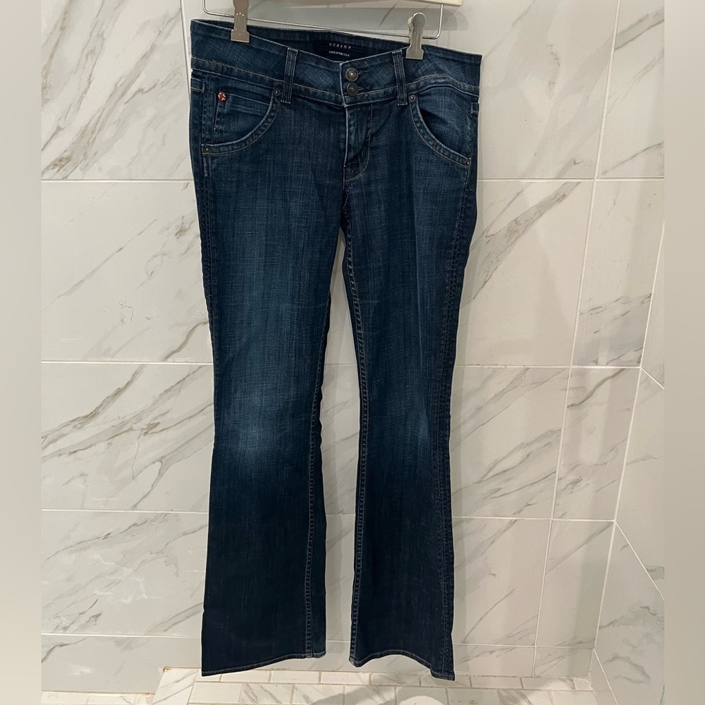 Hudson Signature Bootcut Style W170DHA Color GLZ (medium stonewashed blue) jeans